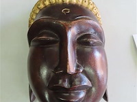 Buddha verguld en hout - afbeelding 1 van  4