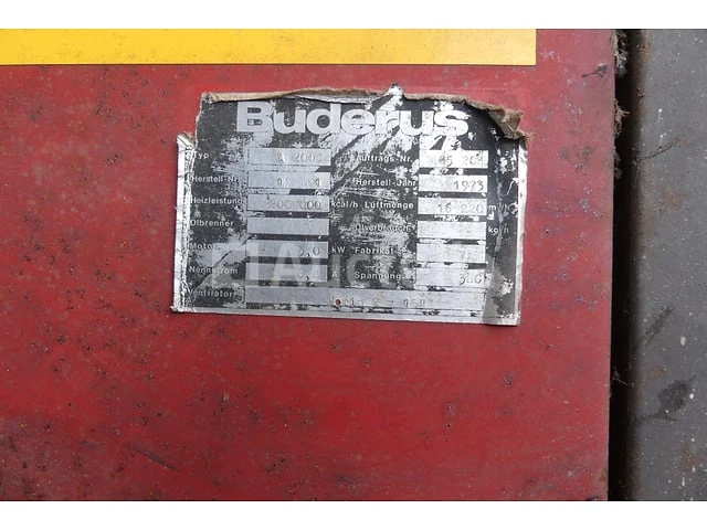 Buderus industrial warmeluchtgenerator - afbeelding 3 van  14