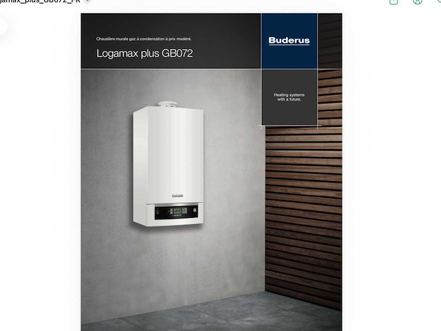 Buderus logamax 24kw ketel gb072-24k - afbeelding 1 van  3