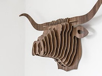 Buffel - muurdecoratie - mdf - 42 x 40 cm.