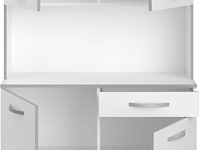 Buffetkast easy 101cm, 4 deuren & 1 lade - wit - afbeelding 5 van  7
