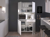 Buffetkast easy 101cm, 4 deuren & 1 lade - wit - afbeelding 6 van  7