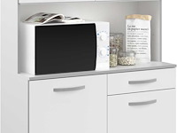 Buffetkast easy 101cm, 4 deuren & 1 lade - wit - afbeelding 1 van  7
