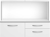 Buffetkast easy 101cm, 4 deuren & 1 lade - wit - afbeelding 4 van  7