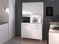 Buffetkast easy 101cm, 4 deuren & 1 lade - wit - afbeelding 7 van  7