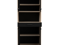 Buffetkast felicity 80cm, 4 deuren & 1 lade - eikdecor/zwart - afbeelding 5 van  7