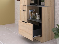 Buffetkast fumay met 2 deuren & 2 lades - eikdecor/betonlook - afbeelding 2 van  7