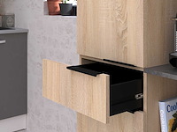 Buffetkast fumay met 2 deuren & 2 lades - eikdecor/betonlook - afbeelding 3 van  7