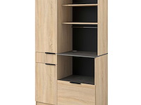 Buffetkast fumay met 2 deuren & 2 lades - eikdecor/betonlook - afbeelding 4 van  7