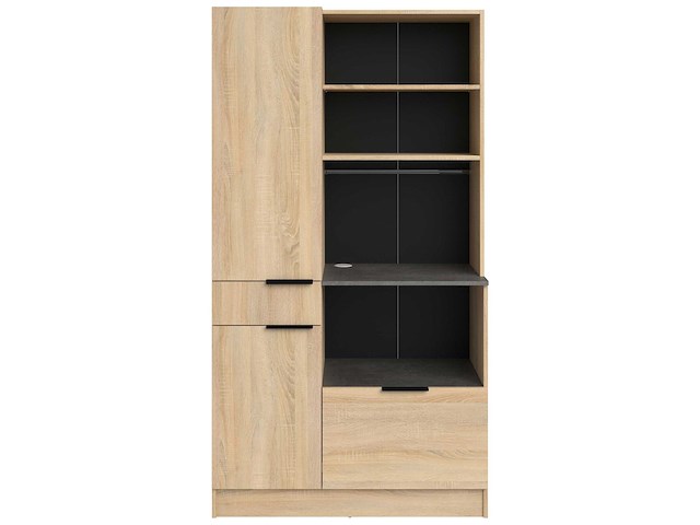 Buffetkast fumay met 2 deuren & 2 lades - eikdecor/betonlook - afbeelding 5 van  7