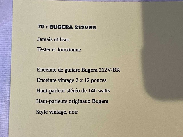 Bugera 212v-bk gitaarversterker - afbeelding 3 van  4