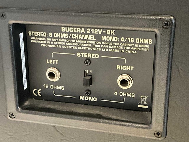 Bugera 212v-bk gitaarversterker - afbeelding 4 van  4