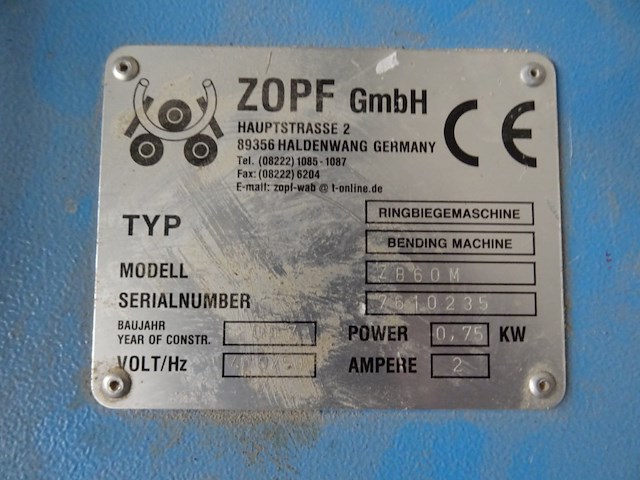 Buigmachine zopf - afbeelding 5 van  5