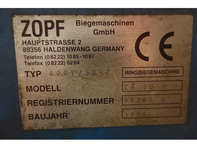 Buigmachine zopf - afbeelding 8 van  10