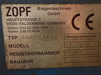 Buigmachine zopf - afbeelding 8 van  10