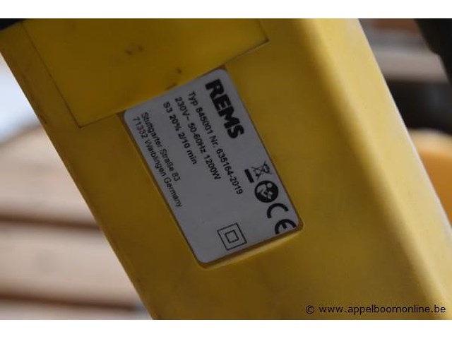 Buisafkortmachine, rems, typ 845001, 230v, 1200w, werking niet gekend - afbeelding 2 van  2