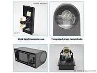 Buiten wandlamp - gu10 dual flow - dubbele stroom (20x) - afbeelding 6 van  6