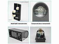 Buiten wandlamp - gu10 dual flow - dubbele stroom (20x) - afbeelding 7 van  7