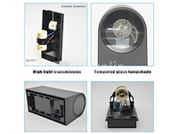 Buiten wandlamp - gu10 dual flow - dubbele stroom (6x) - afbeelding 5 van  6