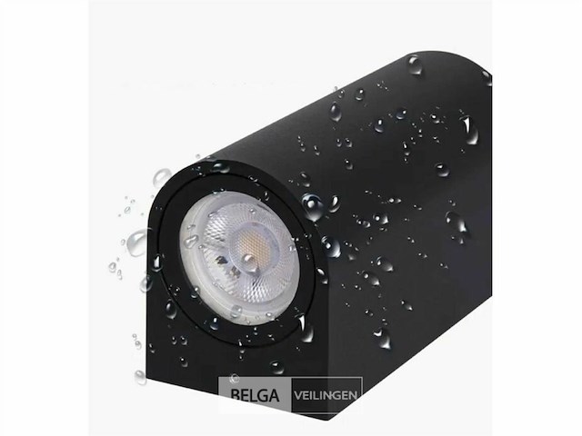 Buiten wandlamp - gu10 dual flow - dubbele stroom (6x) - afbeelding 6 van  7