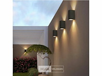 Buiten wandlamp - gu10 rechthoek - dubbele stroom (20x) - afbeelding 3 van  5