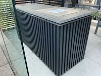 Buitenkeuken meubel met stenen blad en qookingtable bakplaat buitenkeuken - afbeelding 2 van  4