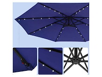 Buitentuinparasol cantilever met zonne-energie led, parasol ø 3 m - afbeelding 3 van  4