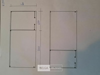 Buitenverblijf met berging douglas 250x400cm, 550x400x245x230cm - afbeelding 6 van  6