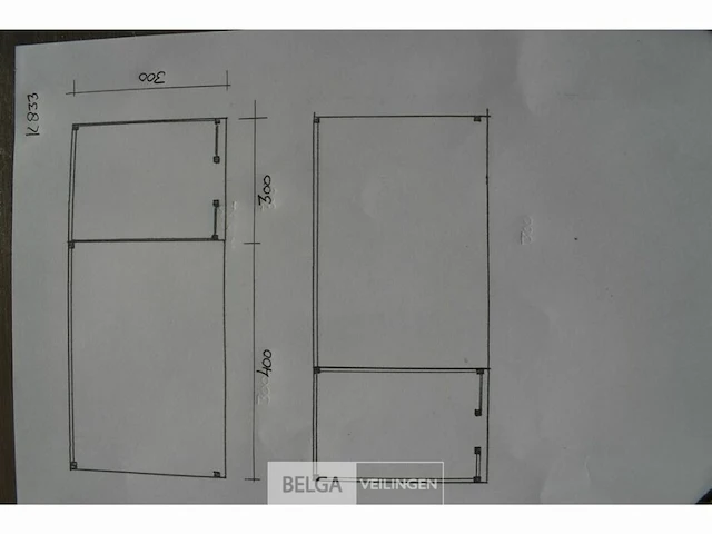 Buitenverblijf met berging douglas afm 300x300cm, 700x300x245x230cm - afbeelding 6 van  6