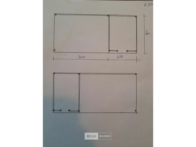 Buitenverblijf met berging douglas met berging 250x400cm 550x400x245x230cm - afbeelding 4 van  5