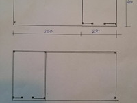 Buitenverblijf met berging douglas met berging 250x400cm 550x400x245x230cm - afbeelding 4 van  5