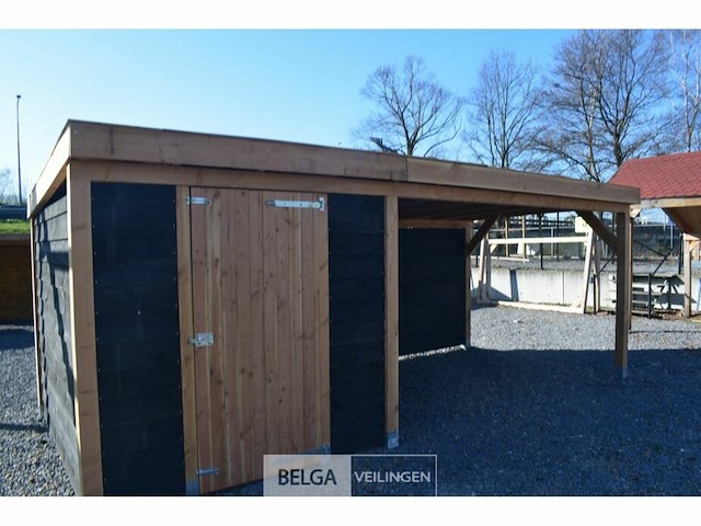 Buitenverblijf met berging douglas met berging 300x400cm 700x400x245x230cm - afbeelding 1 van  6