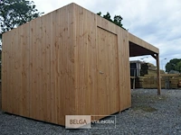 Buitenverblijf modern met berging en luifel - 295x650 cm - afbeelding 2 van  6