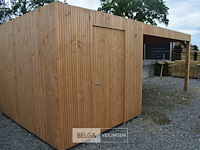 Buitenverblijf modern met berging en luifel - 400x600 cm - afbeelding 1 van  6