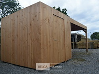 Buitenverblijf modern met berging en luifel - 400x600 cm - afbeelding 2 van  6