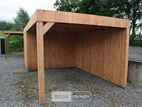 Buitenverblijf modern met berging en luifel - 400x600 cm - afbeelding 4 van  6