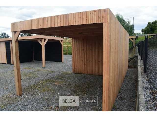 Buitenverblijf modern met berging en luifel - 400x600 cm - afbeelding 5 van  6