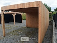 Buitenverblijf modern met berging en luifel - 400x600 cm - afbeelding 5 van  6
