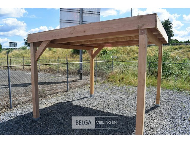 Buitenverblijf overkapping douglas 400x400cm hoogte 245cm - afbeelding 1 van  7