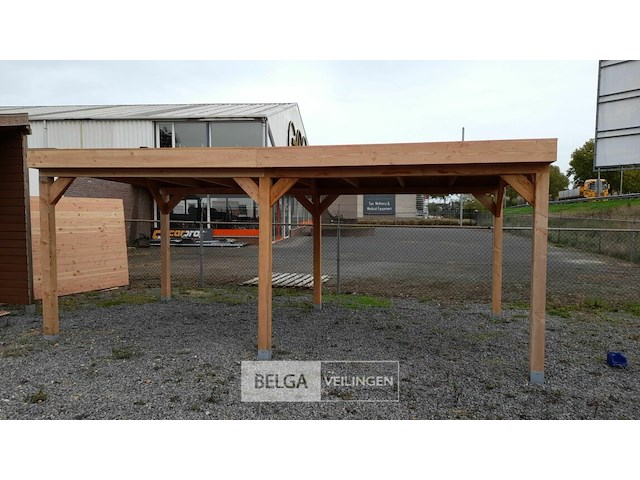Buitenverblijf overkapping douglas 600x400cm hoogte 245cm - afbeelding 1 van  6