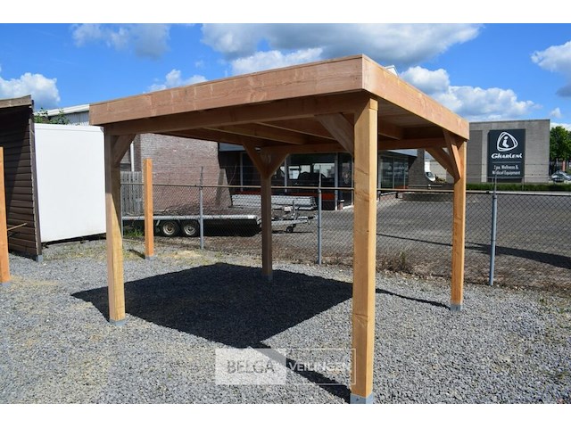 Buitenverblijf overkapping douglas afm 300x300cm hoogte 245cm - afbeelding 3 van  7
