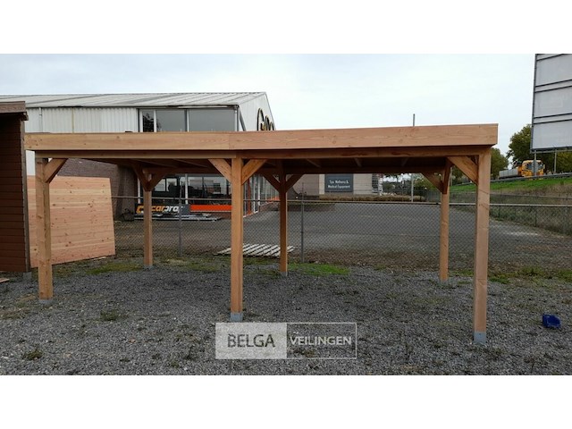 Buitenverblijf overkapping douglas afm 500x400cm hoogte 245cm - afbeelding 2 van  7