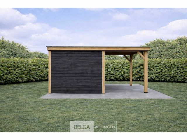 Buitenverblijf overkapping douglas, afm 624x400 x hoogte 245cm - afbeelding 3 van  5