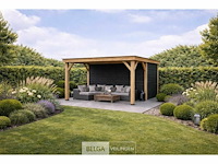 Buitenverblijf overkapping douglas, afm 624x500 x hoogte 245cm - afbeelding 1 van  5