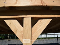 Buitenverblijf overkapping douglas afm 900x300cm hoogte 245cm - afbeelding 7 van  7