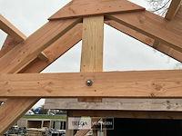 Buitenverblijf overkapping douglas met achter wand 300x300cm hoogte 245cm - afbeelding 2 van  9