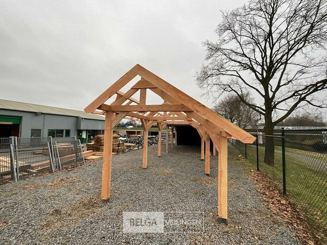 Buitenverblijf overkapping douglas met achter wand 400x300cm hoogte 245cm - afbeelding 6 van  9