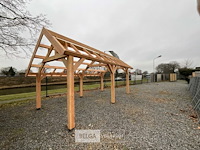 Buitenverblijf overkapping douglas met achter wand 400x300cm hoogte 245cm - afbeelding 8 van  9