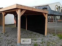 Buitenverblijf overkapping douglas met achter wand afm 1200x300cm hoogte 245cm - afbeelding 3 van  9
