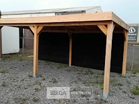 Buitenverblijf overkapping douglas met achter wand afm 500x300cm hoogte 245cm - afbeelding 2 van  9